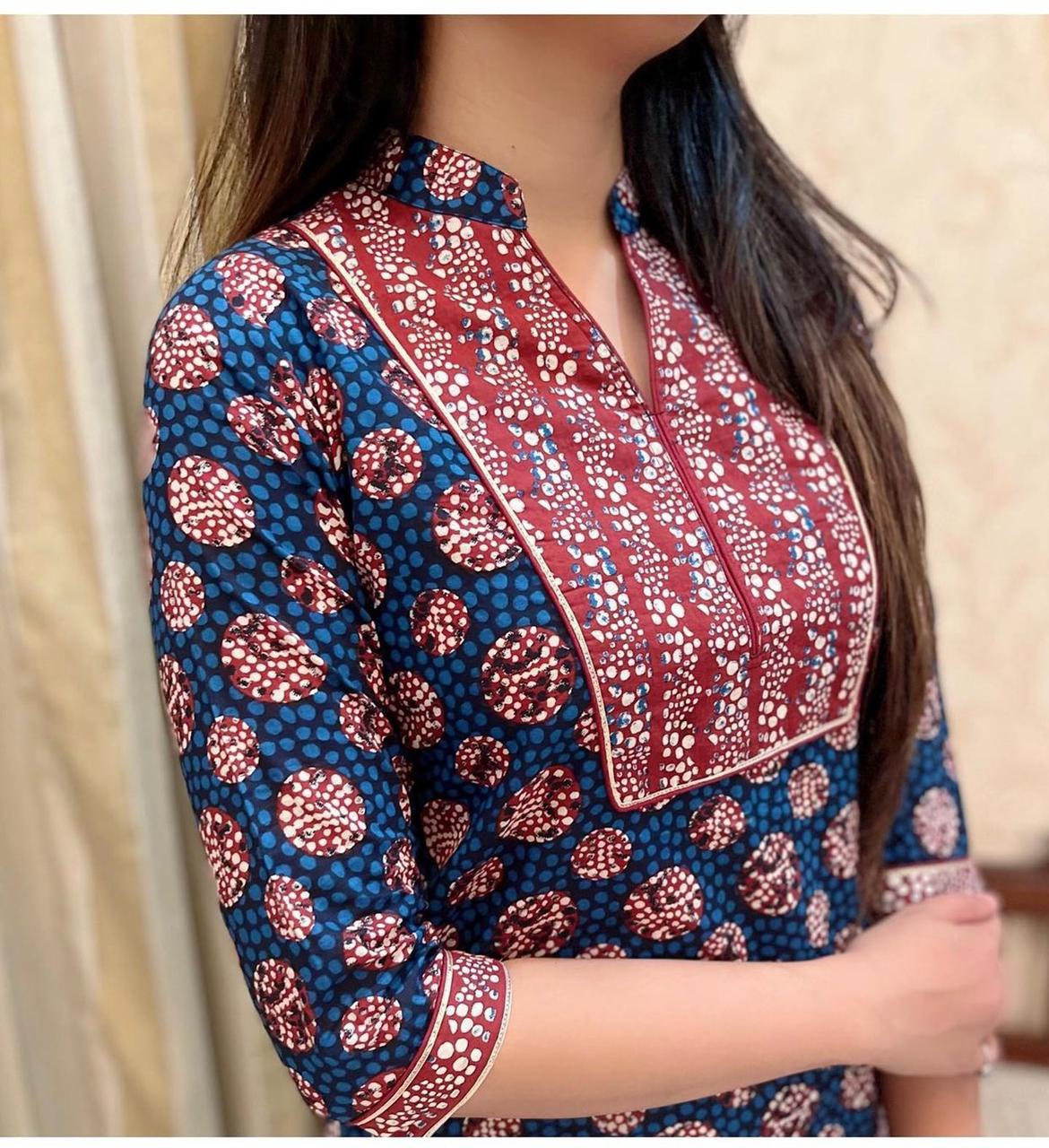 Daily Wear Superhit Cottan With Digital Printing Kurti Pent Set