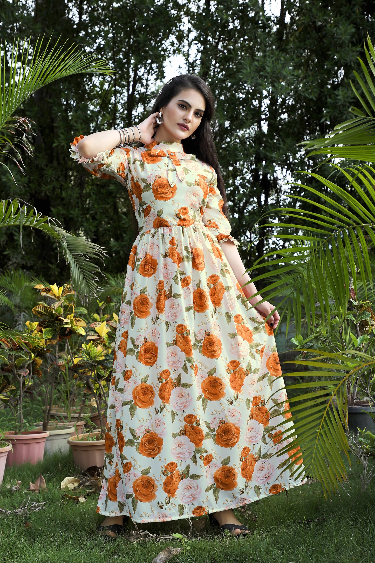 Trendy Party Wear Maxi Dress