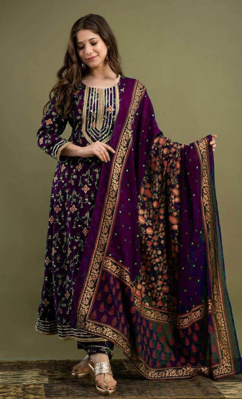 Pure Rayon Fabric Print Straight Kurti Set