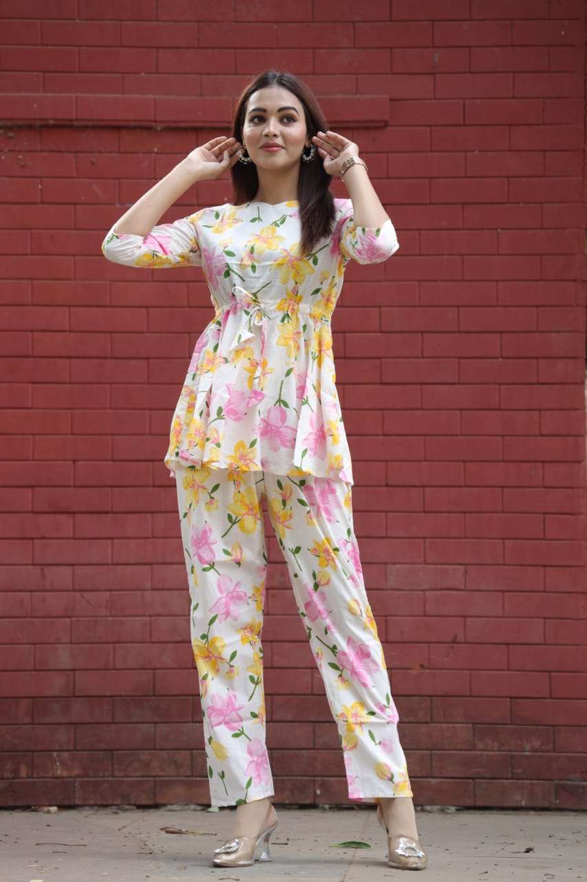 Women Pure Cotton Printed Co-ord Set