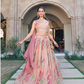Embroidered Semi-Stitched Lehenga & Unstitched Blouse With Dupatta