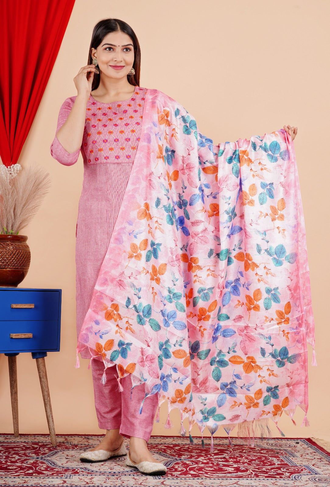 Beautiful Naira Cut Kurti With pent Set