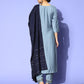 Viscose Rayon Skyblue Embroidery Kurta Set With Dupatta Set