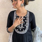 Chikankari Cotton Kurta With Self Hand Embroidery Work And Printed Dupatta Set