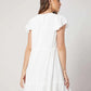 White A-Line Western Dress