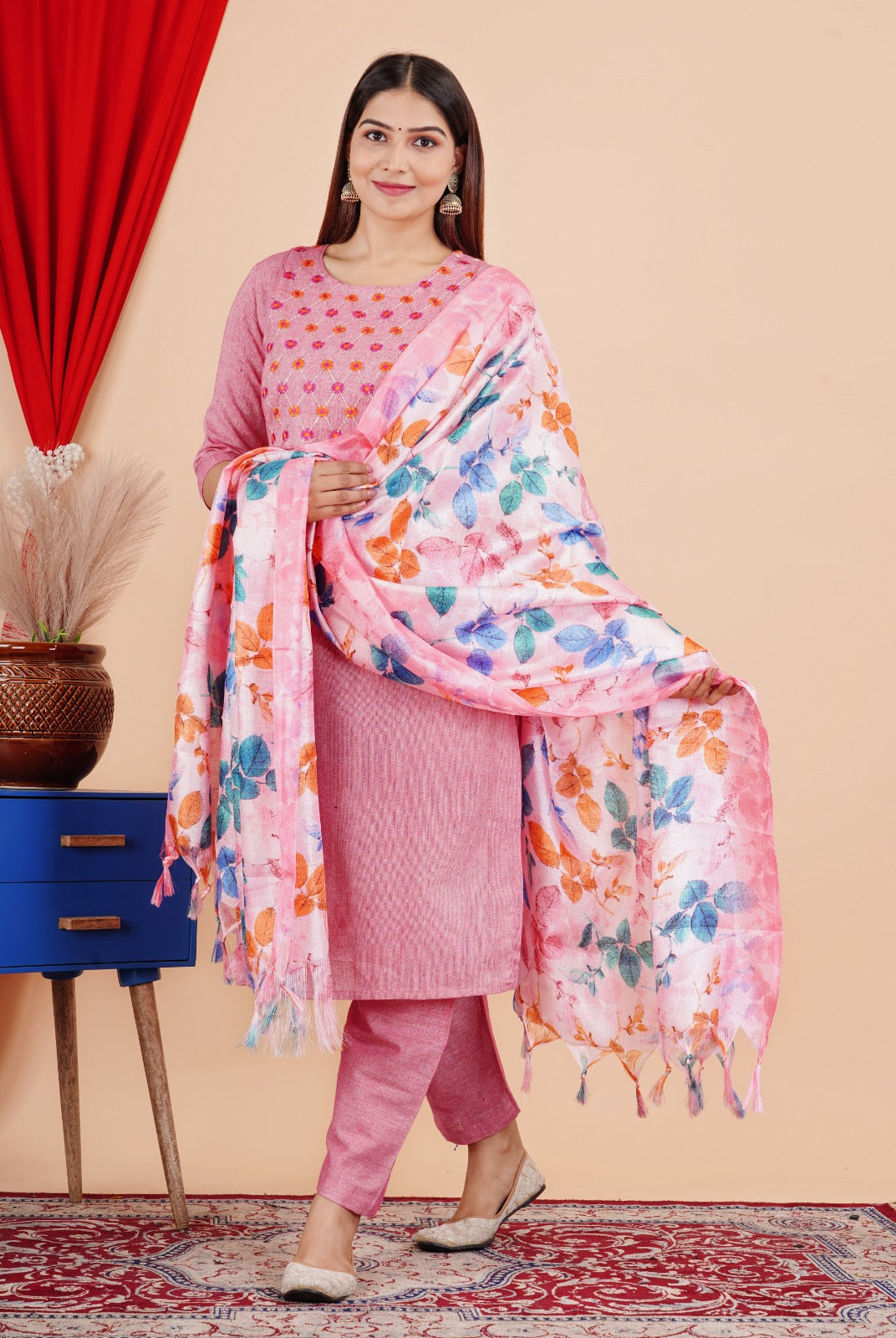 Beautiful Naira Cut Kurti With pent Set