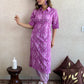 Women's Beautiful Purple Colour Cotton Kurta With Bottomwear