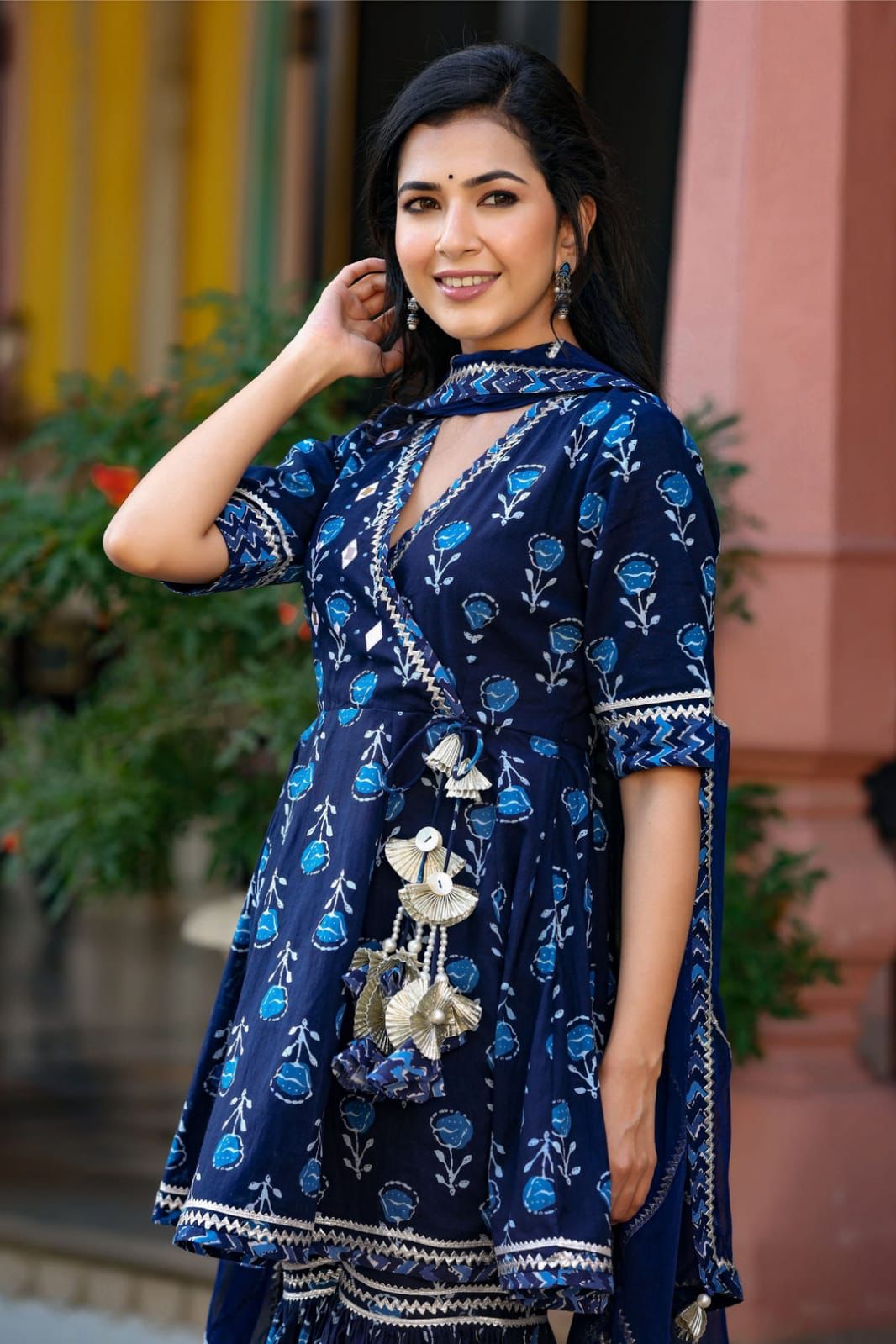 Gorgeous Gottapati Embroidered Cotton Sharara set