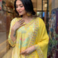 Viscose Muslin Embroidery Work Kurta Set With Dupatta