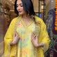 Viscose Muslin Embroidery Work Kurta Set With Dupatta