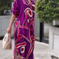 Geometric Maxi Dress in Motion