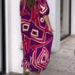 Geometric Maxi Dress in Motion