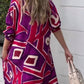 Geometric Maxi Dress in Motion