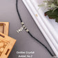 Oxidized Silver And Crystal Anklet For Girl And Women