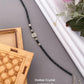 Oxidized Silver And Crystal Anklet For Girl And Women