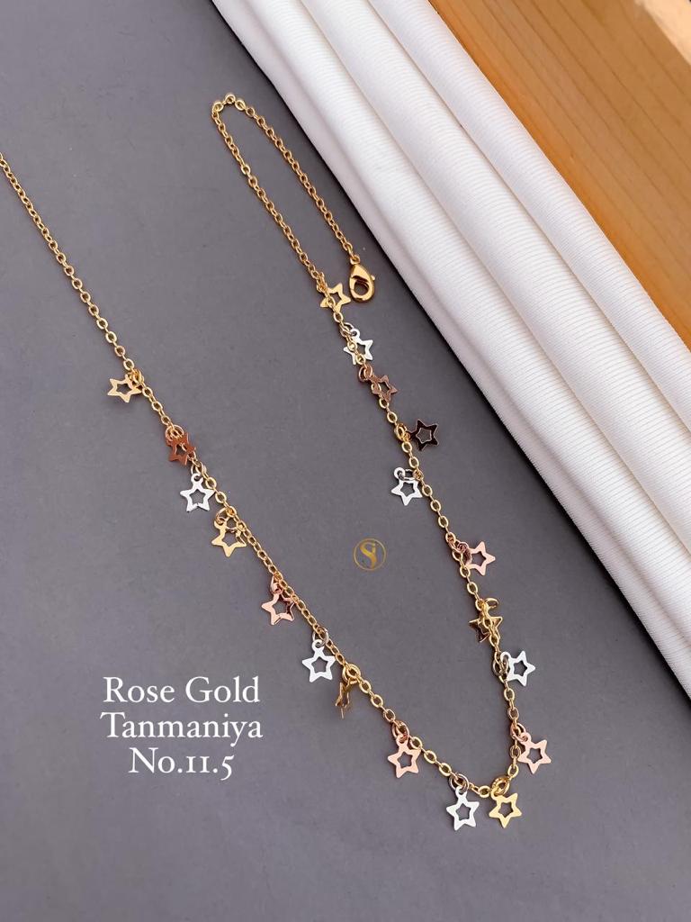 Rose Gold and Silver Plated Stylish Tanmaniya Design