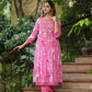 Embroidery Naira Cut Kurti With Pant And Dupatta