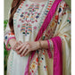 Printed-Embroidered Muslin Kurti With Sequence Dupatta Set