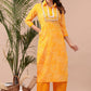 Cotton Afghan Style Kurta Pant Set