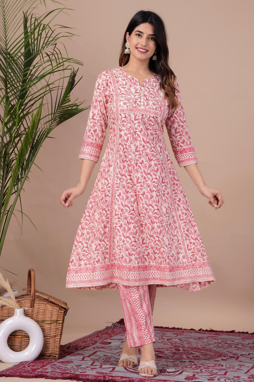 Gorgeous Cotton Kurta With Dupatta Set