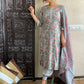 Latest Traditional Flower Print Bandhani Afgani kurta With Pant
