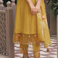 Viscose Rayon Embroidered Kurta With Printed Dupatta Set