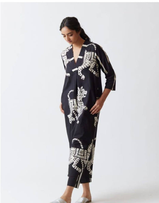 Women Rayon Printed Kurta Set