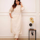 Cotton Embroidered  Kurta Set