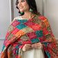 Designer Chikankari Kurta and Colourful Dupatta set