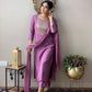 Rayon Embroidered Kurta Set With Dupatta