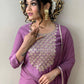 Rayon Embroidered Kurta Set With Dupatta