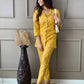 Beautifully Rayon Cord Set In Belt Style