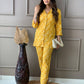 Beautifully Rayon Cord Set In Belt Style