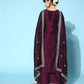 Vichitra Fabric Embroidery Work Kurta Set