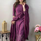 Rayon Slub Embroidered Kurta Set With Dupatta