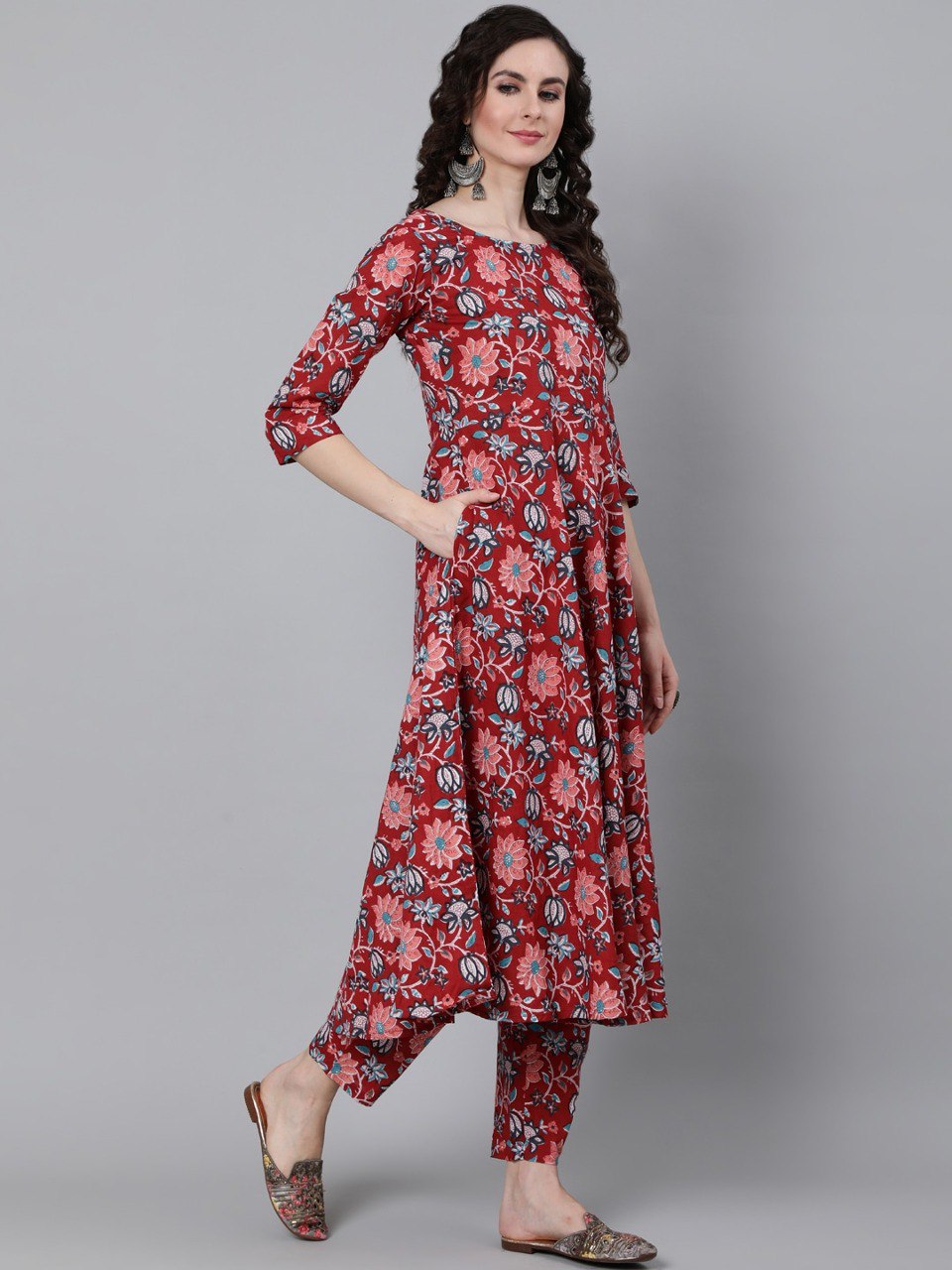 Pure Cotton Fabric Printed Kurta Set With Dupatta