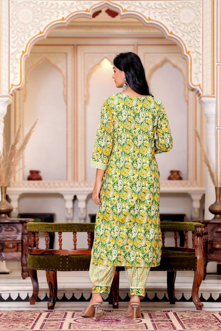 Khadi Cotton Afghani Suit Set