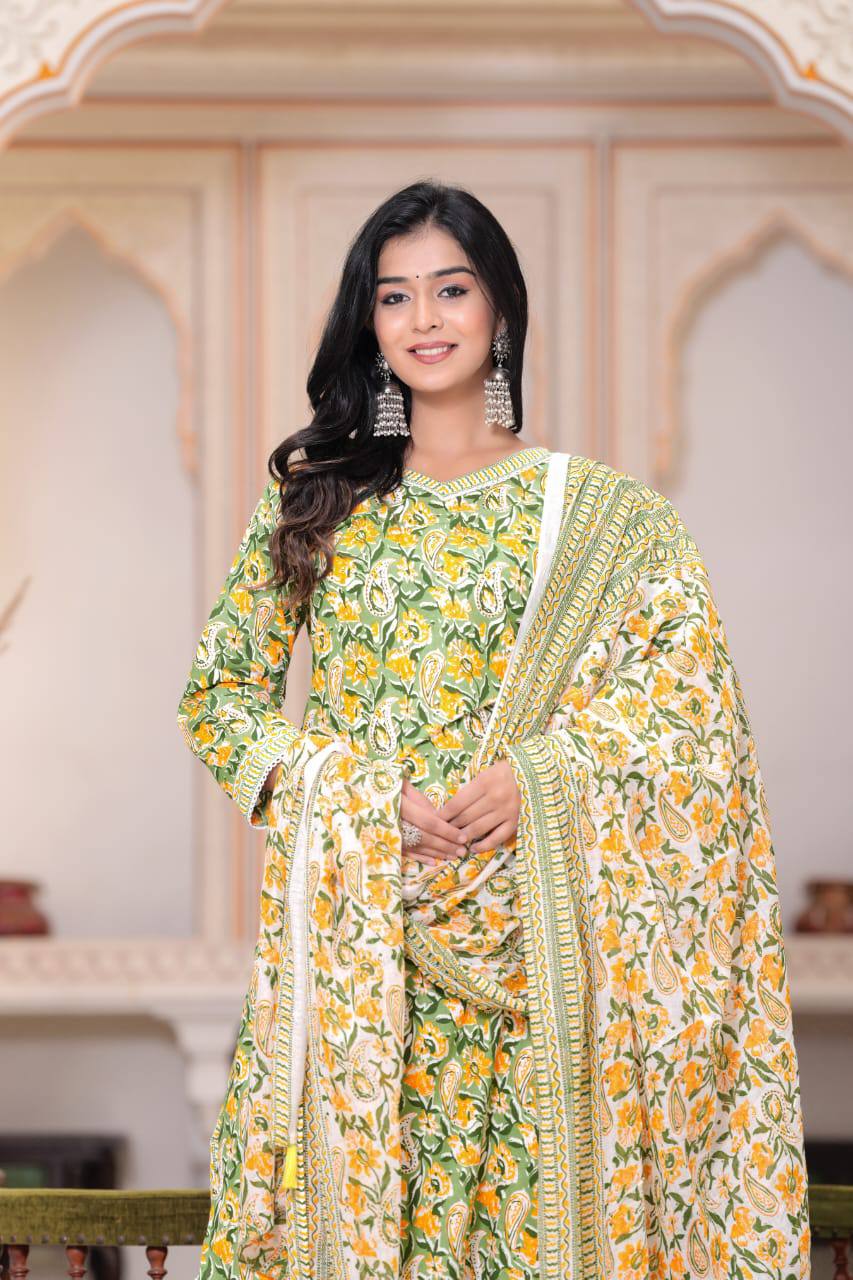 Khadi Cotton Afghani Suit Set