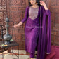 Rayon Embroidered Kurta Set With Dupatta