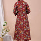 Muslin Fabric Long Afghan Co-Ord Kurta Set