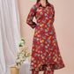 Muslin Fabric Long Afghan Co-Ord Kurta Set