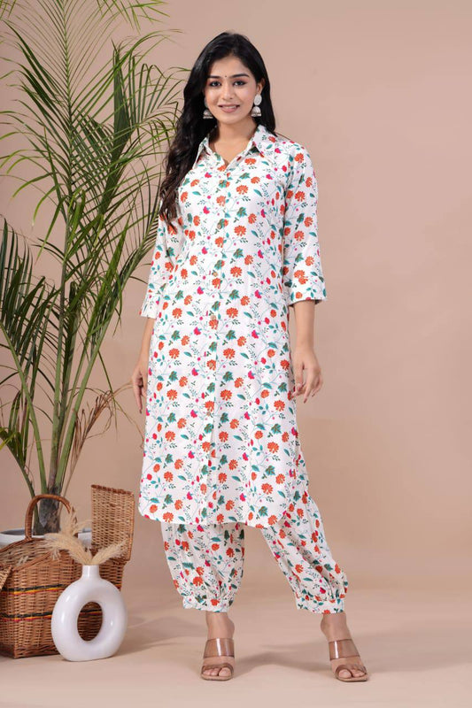 Rayon Digital Printed Co-Ord Kurta Set