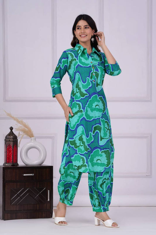 Cotton Digital Printed Co-Ord Kurta Set