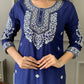 Beautiful kurta with heavy embroidery work with dupatta