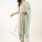Women  Sequence Embroidered and Printed Cotton Kurta set