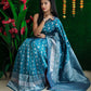 Beautiful Sky Blue Soft Silk Saree With Weaving Silver Zari