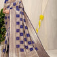 Blue Kanchipuram Pure silk saree with Jari weaving work