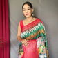 Pink Pure Kanchipuram Digital Printed Saree