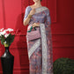 Purple Soft Organza Silk Saree With Fine Sequence Embroidered Border Work