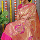 Pink Paithani Pure silk handloom saree with Pure Jari